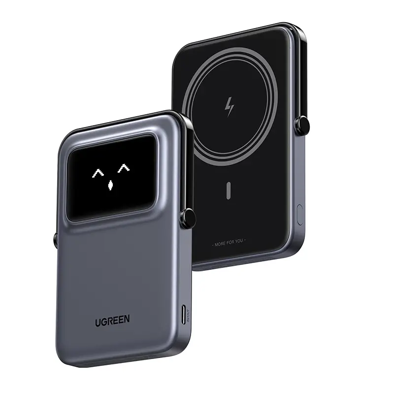 Powerbank UGREEN Uno PB571, 5000mAh 20W Magnetyczny USB-C Szary