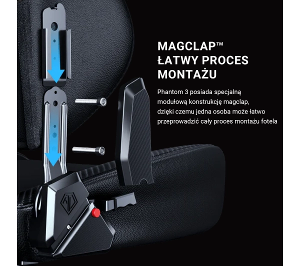 Anda Seat Phantom 3 L Gamingowy do 120kg Tkanina Ciemnoszary - Kup na Raty - RRSO 0%