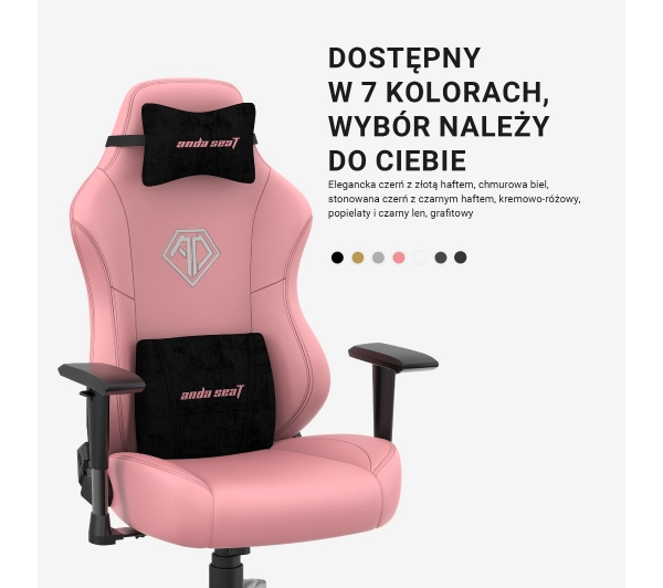 Anda Seat Phantom 3 L Gamingowy do 120kg Tkanina Ciemnoszary - Kup na Raty - RRSO 0%