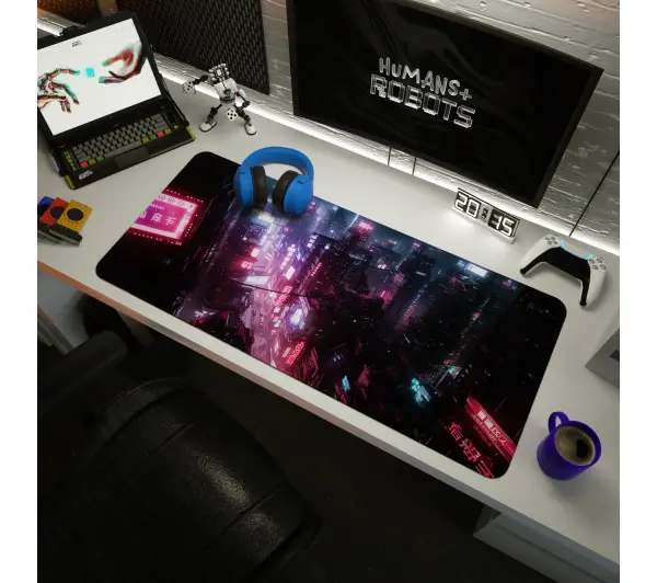 Humans+Robots 4A City Neo 90 x 40cm Czarny