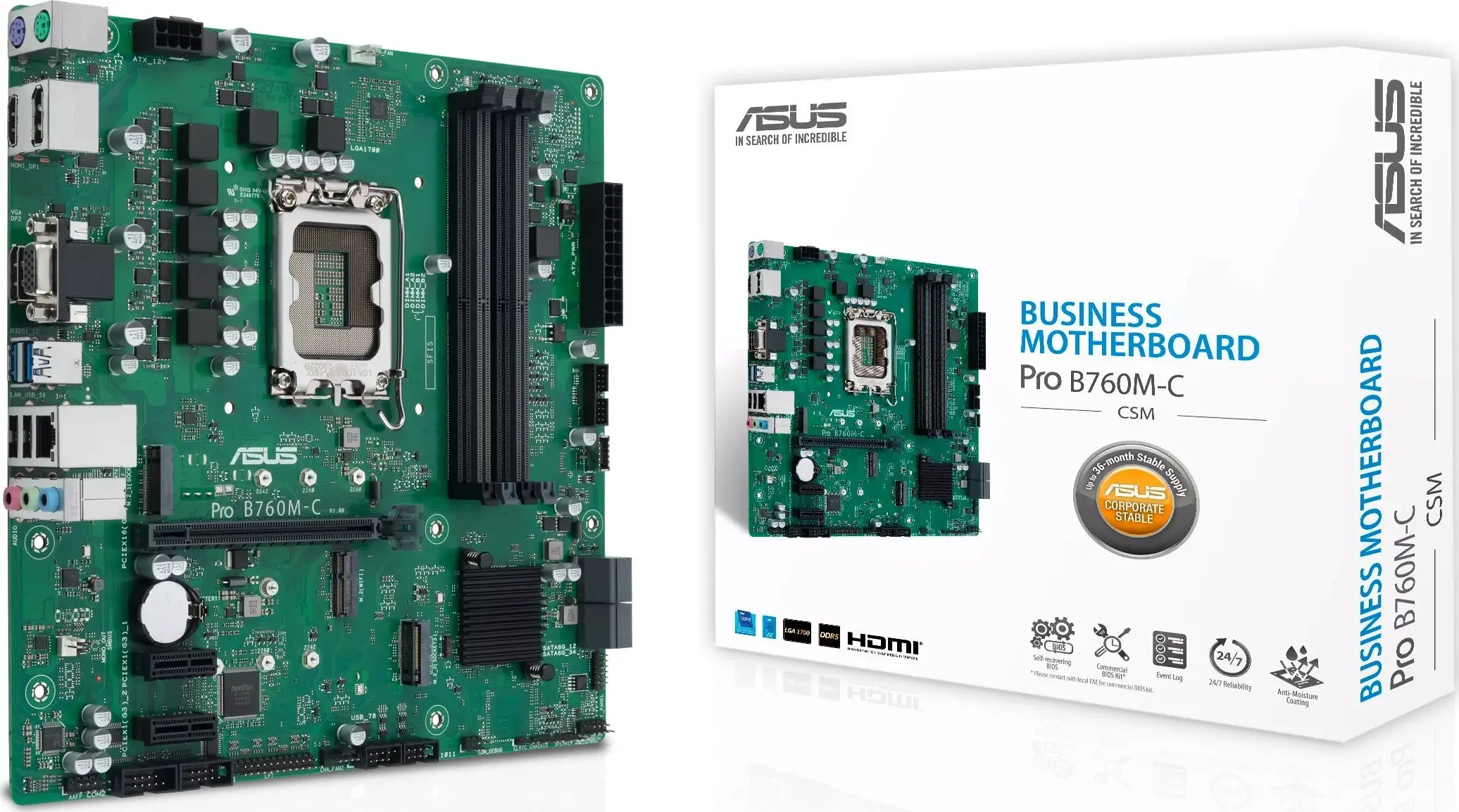 Płyta główna ASUS PRO B760M-C-CSM DDR5