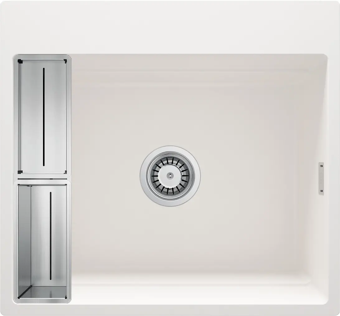 Zlewozmywak Deante Magnetic  ZRM_A10A Granitowy Alabaster