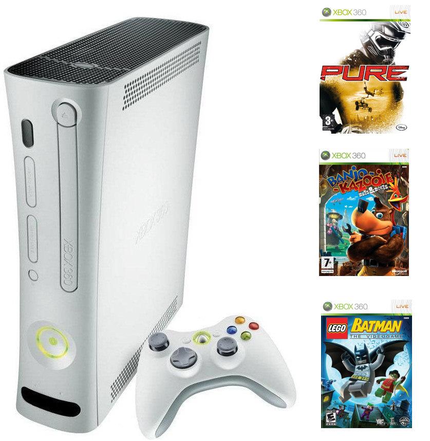 xbox360° Xbox 360 Arcade + 3 gry - Dobra cena, Opinie w Sklepie RTV EURO AGD