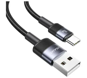 Kabel USAMS USB-A do USB-C 3A 1,2m Aluminum Alloy Data Cable SY Series