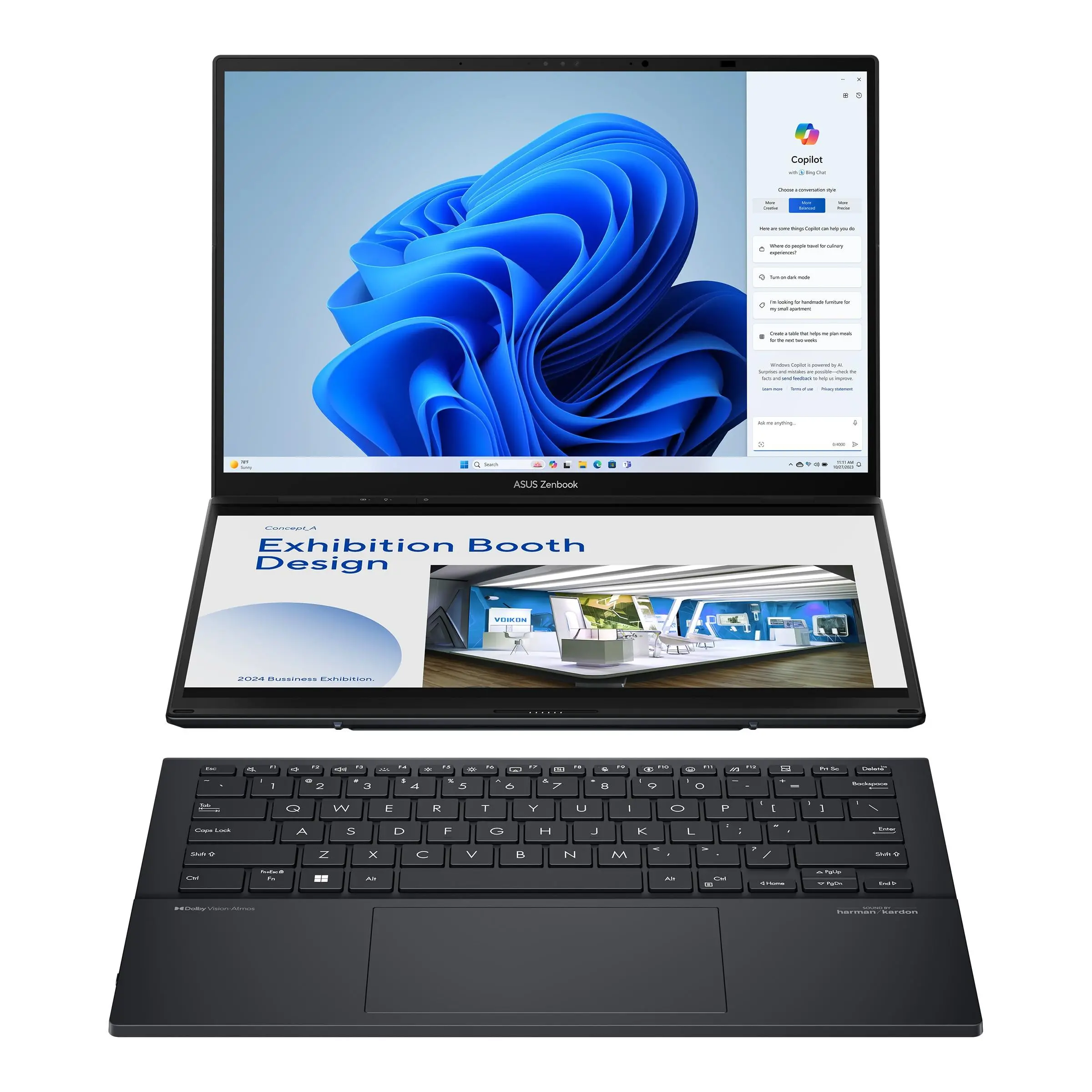 Laptop ASUS ZenBook Duo 2025 UX8406CA-PZ068X OLED 14