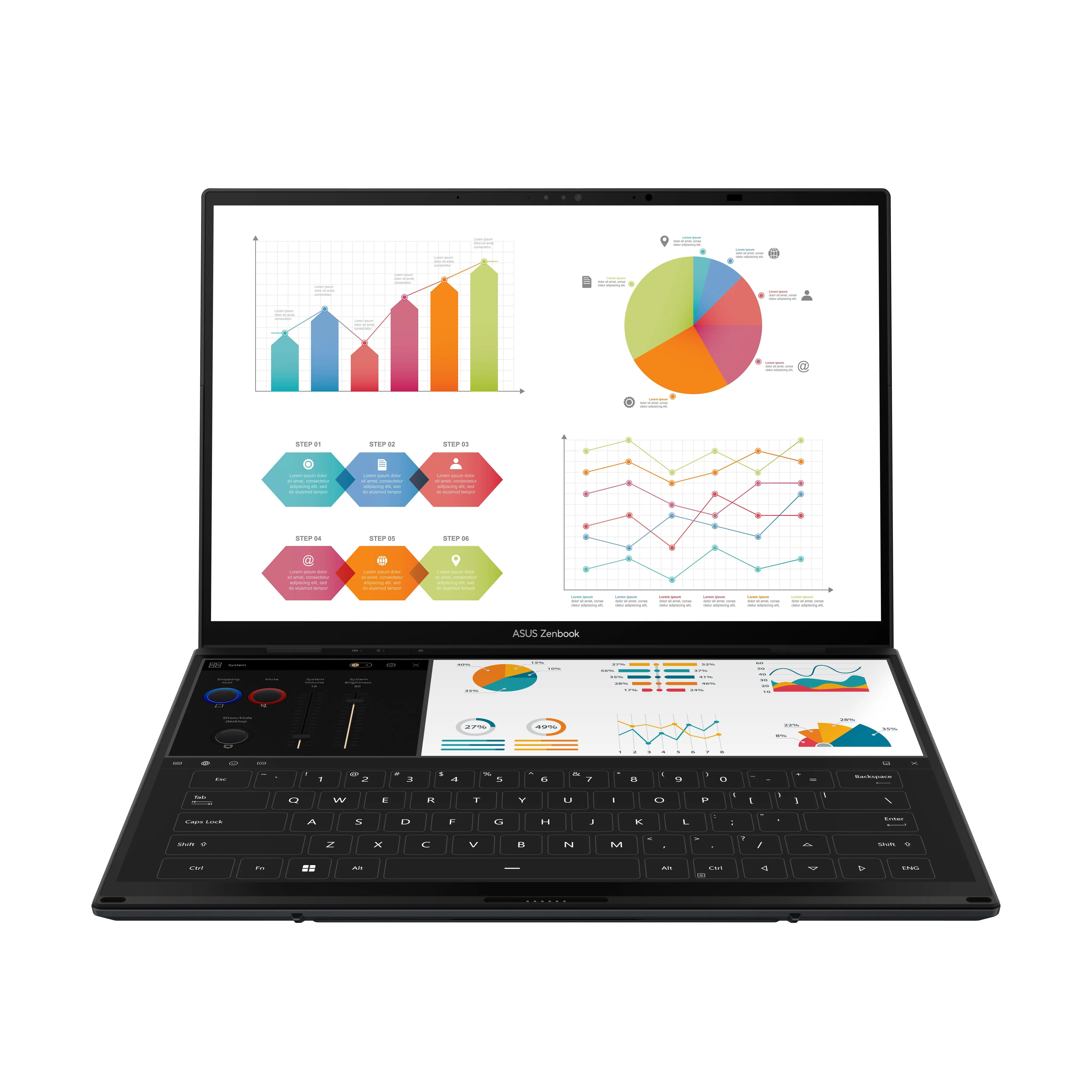 Laptop ASUS ZenBook Duo 2025 UX8406CA-PZ068X OLED 14