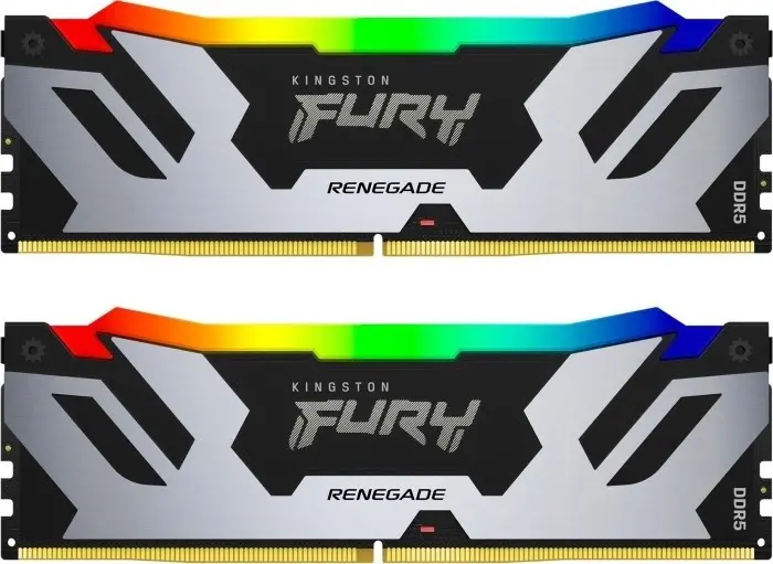 Pamięć RAM Kingston FURY Renegade RGB DDR5 48GB (2 x 24GB) 6400 CL32 Srebrny