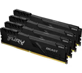 Pamięć RAM Kingston FURY Beast DDR4 128GB (4 x 32GB) 3600 CL18 Czarny