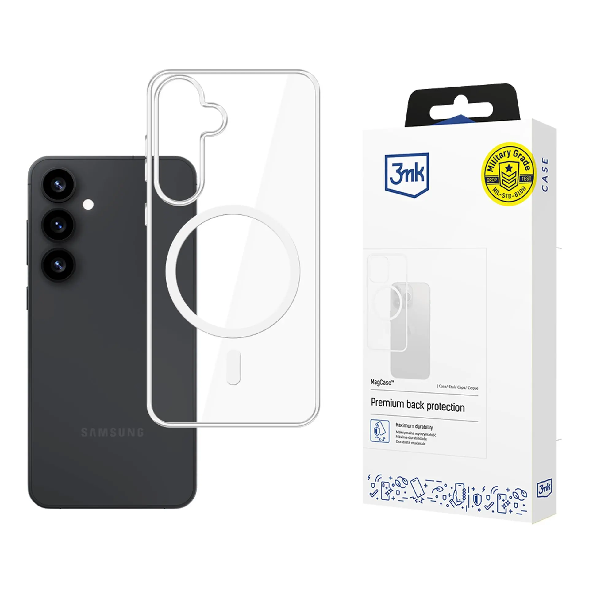 Etui 3mk MagCase do Galaxy S25 Plus Przezroczysty
