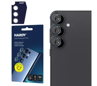 Szkło hartowane 3mk HARDY Lens Protection Pro Black do Samsung Galaxy S25+