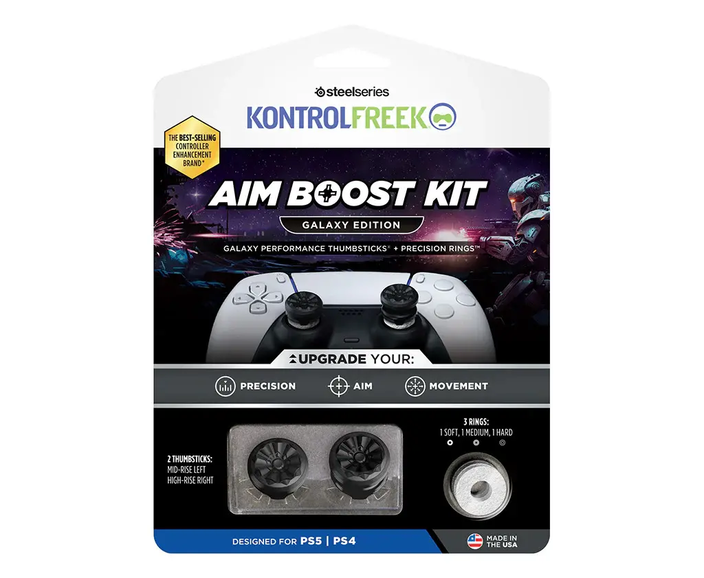Nakładka SteelSeries Kontrolfreek 6204-PS5 Aim Boost Kit Black Galaxy Edition