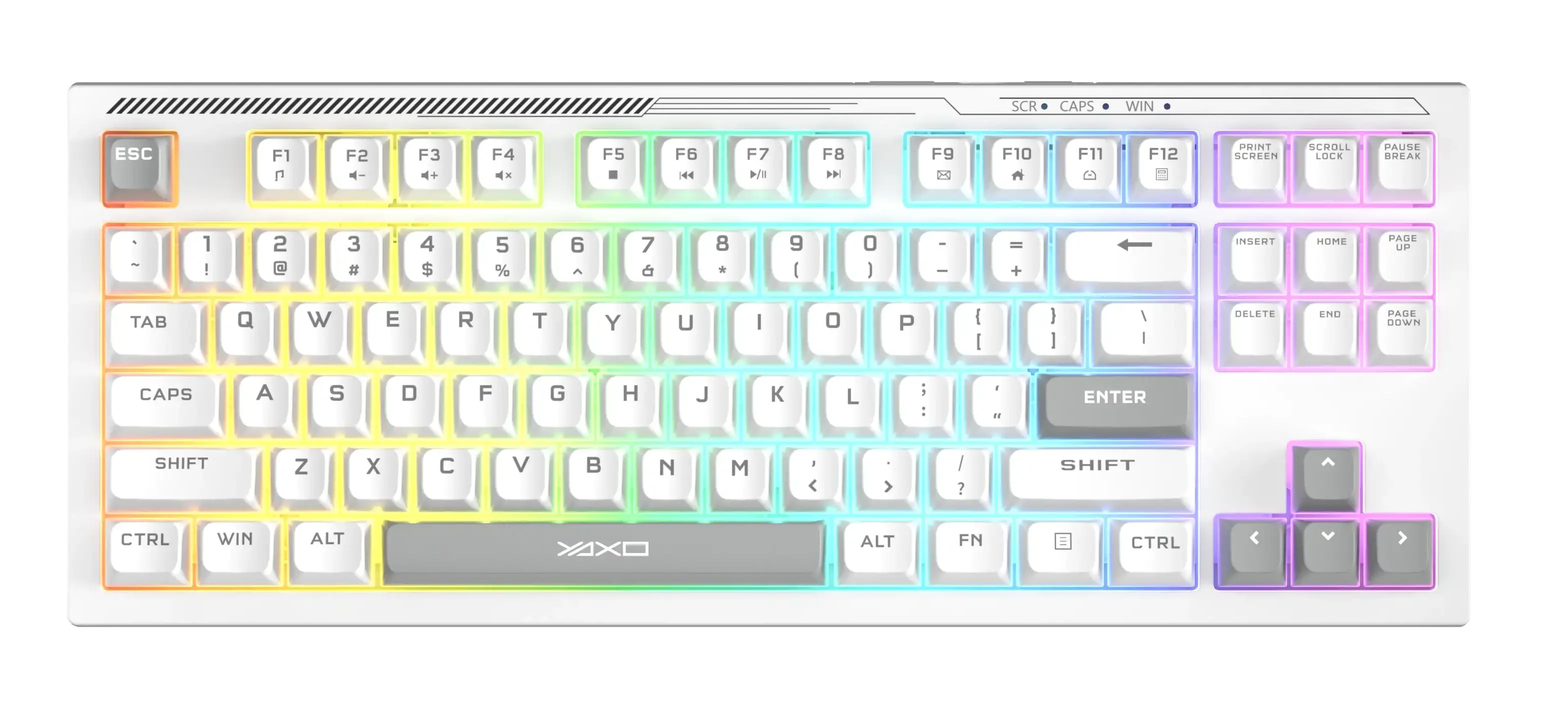 Klawiatura membranowa Yaxo Zuni Biały