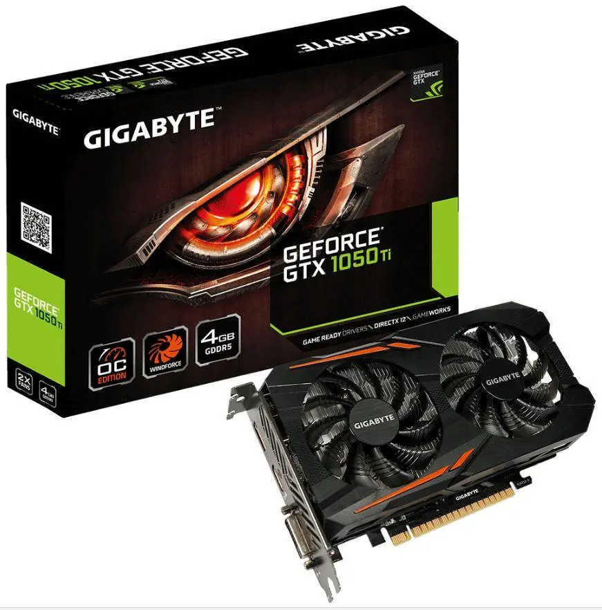 Karta graficzna Gigabyte GeForce GTX 1050 Ti OC 4GB GDDR5 128bit