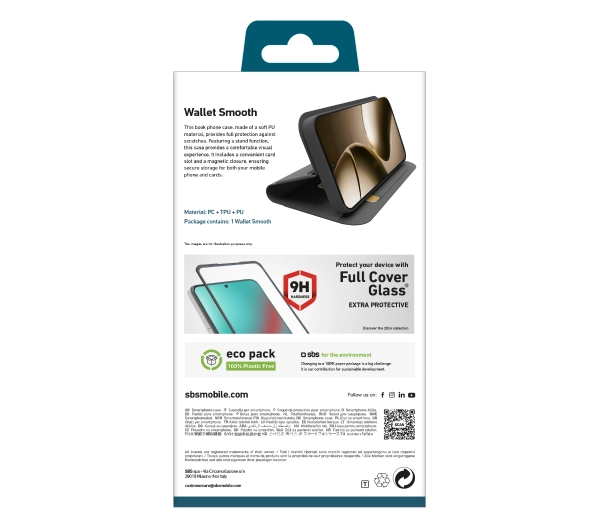 SBS Smooth Wallet do Xiaomi 14T Pro Czarny