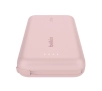 Powerbank Belkin BPB021HQPK 10000mAh, 20W, Wbudowany kabel USB-C, Różowy