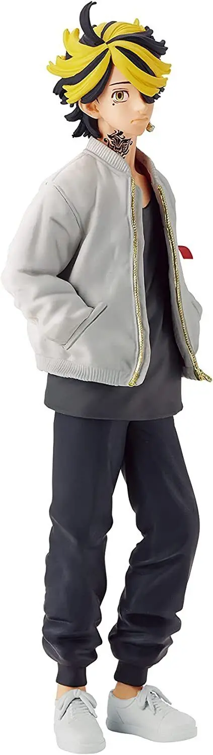 Banpresto Q Posket Figur: Tokyo Revengers Hanemiya Kazutora In Sepia, Ca. 14 Cm Hoch – Sammlerfigur