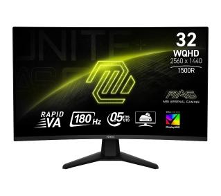 MSI MAG 32CQ6F 31,5" 2K Rapid VA 180Hz 0,5ms Zakrzywiony Gamingowy - Kup na Raty - RRSO 0%