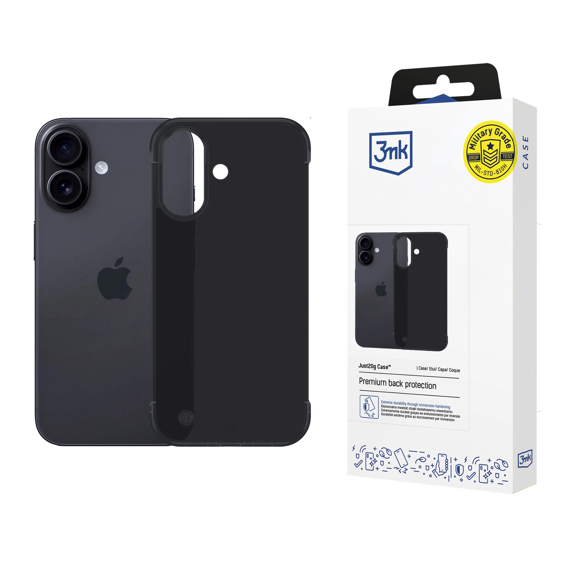 Etui 3mk Just20g Clear Case do iPhone 16 Plus