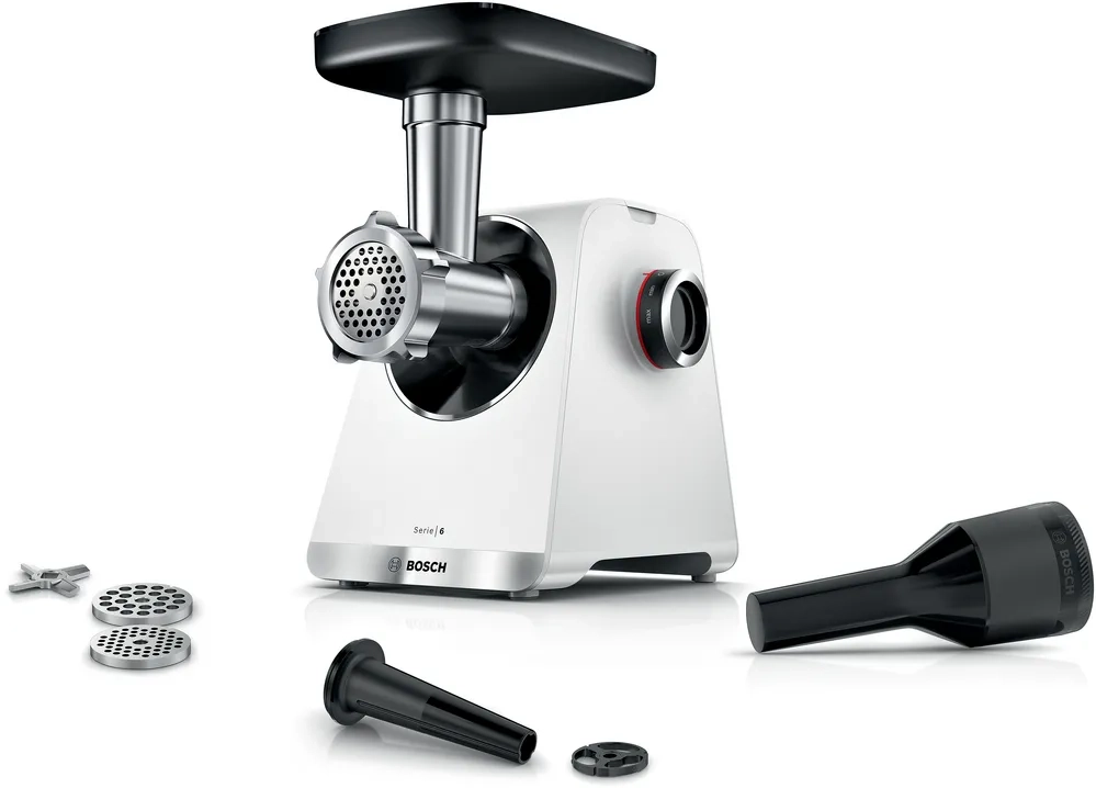 Maszynka do mięsa Bosch MultiPower Series 6 MFWS609W 2100W 3 sitka