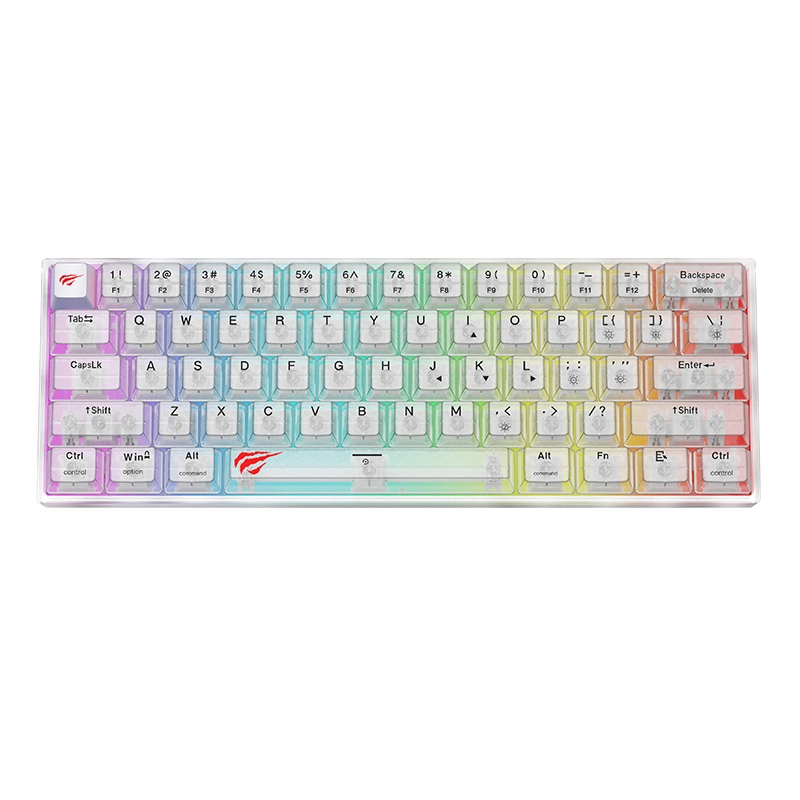 Klawiatura membranowa Havit KB877L RGB Biały