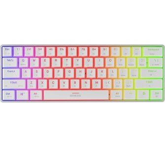 Klawiatura mechaniczna Genesis Thor 660 G2 Gateron Brown Biały