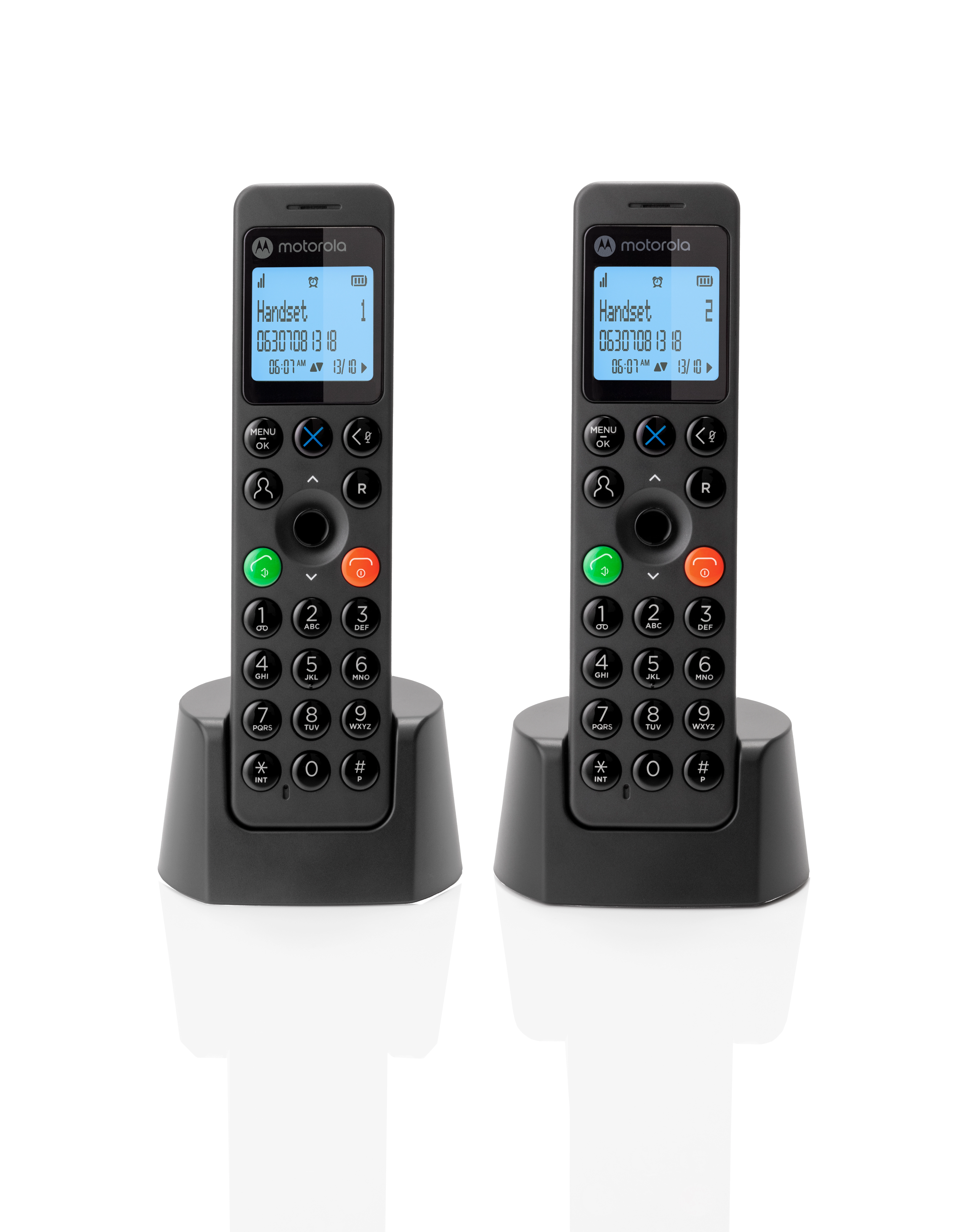 Telefon Motorola DOT201 Duo Czarny