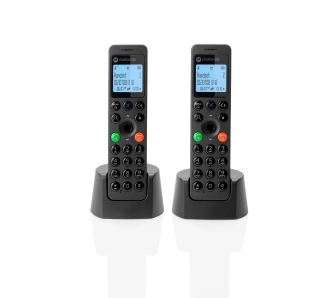 Telefon Motorola DOT201 Duo Czarny