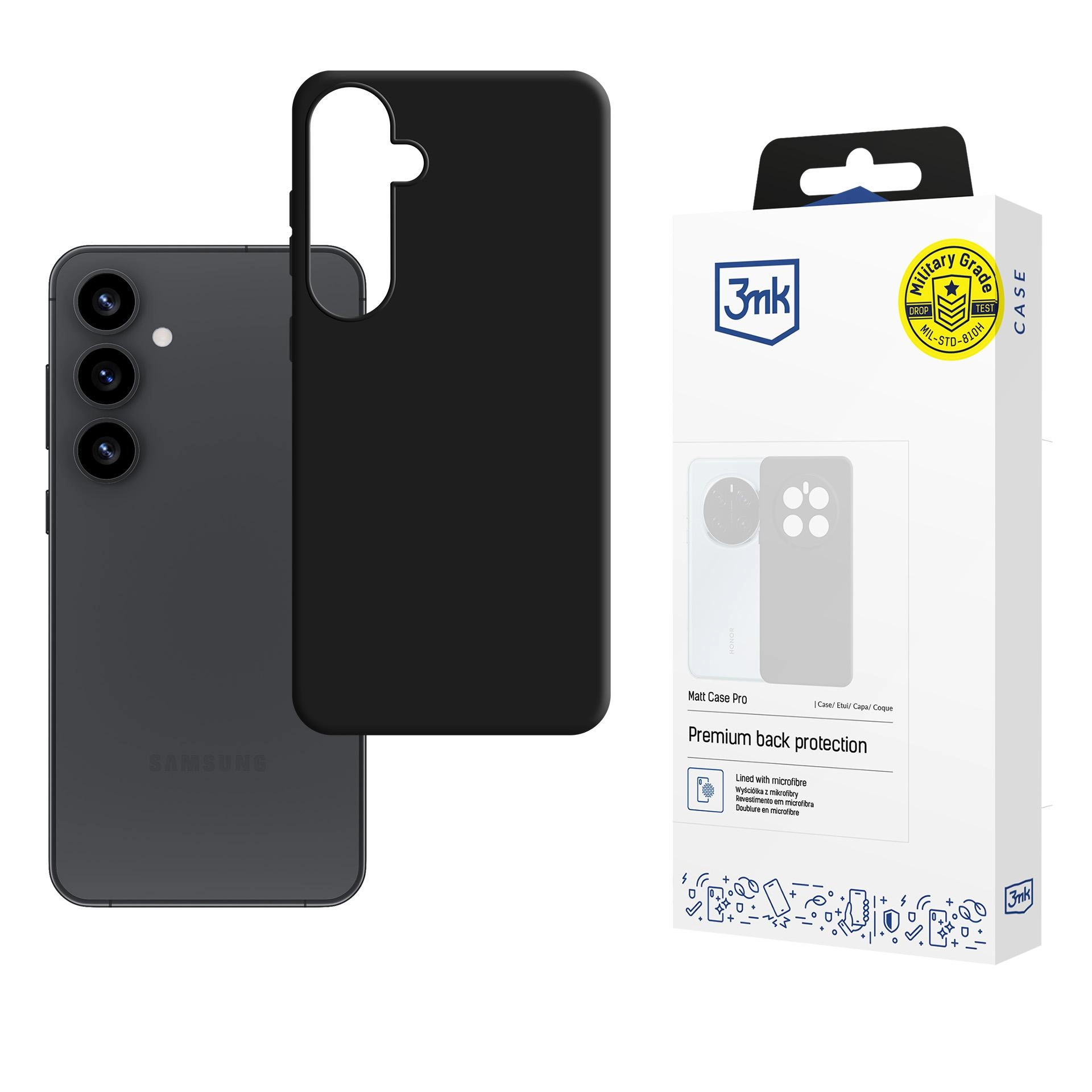Etui 3mk Matt Case Pro do Galaxy S25 Czarny