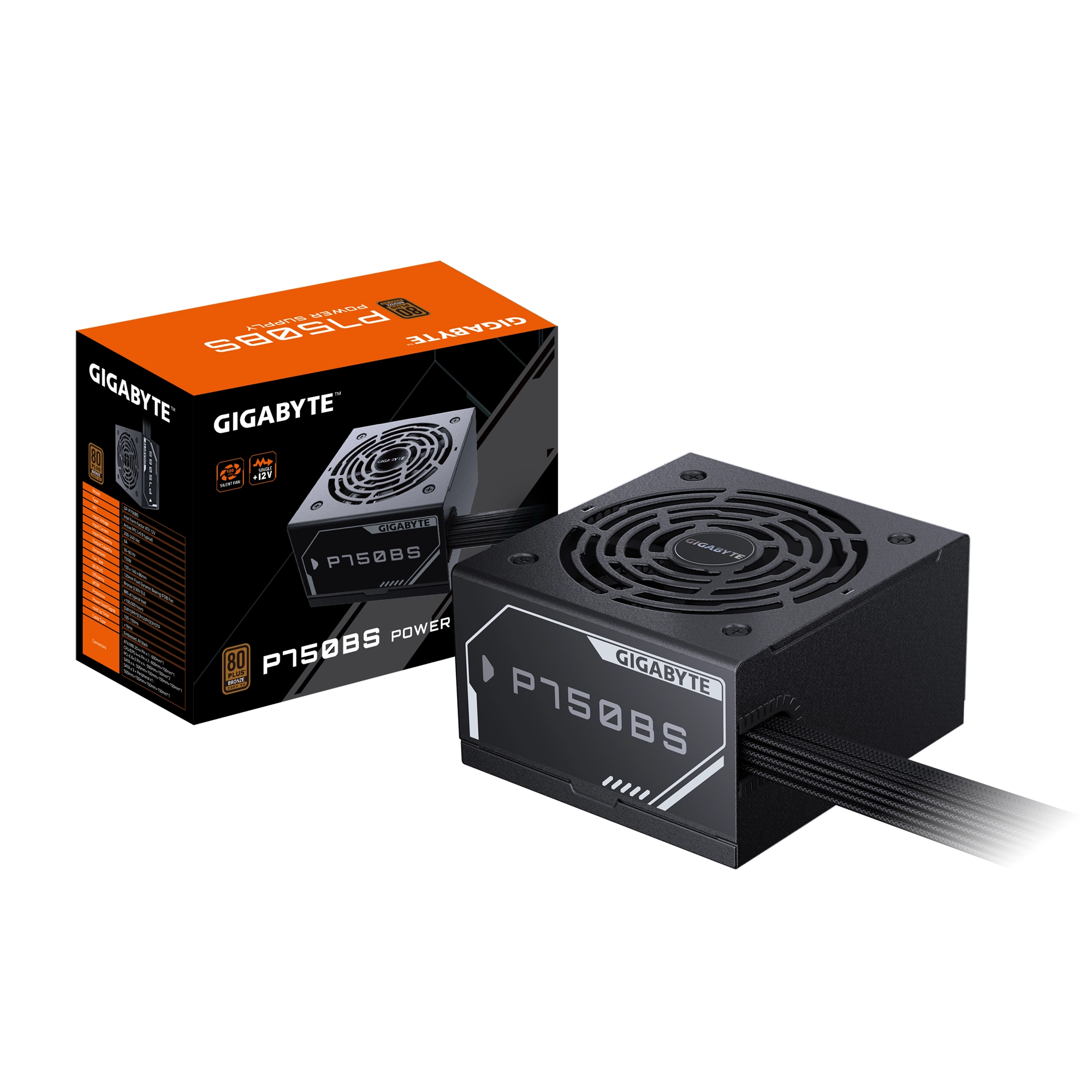 Zasilacz Gigabyte GP-P750BS 750W 80+ Bronze Czarny