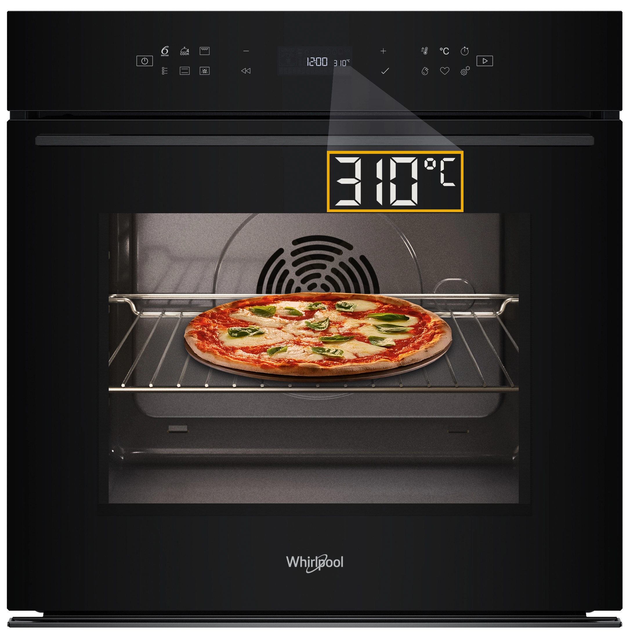 Piekarnik elektryczny Whirlpool WOI78HT1SBA Pizza 310C Termoobieg AirFry Czarny