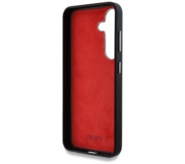 DKNY Leather Heart of NY do Galaxy S25 Czarny