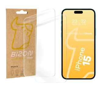 Folia ochronna Bizon matowa Film Sun do iPhone 15 2 sztuki