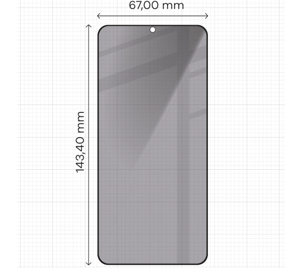 Bizon prywatyzujące pełne Edge Shadow do Galaxy S25/S24 Przyciemniane