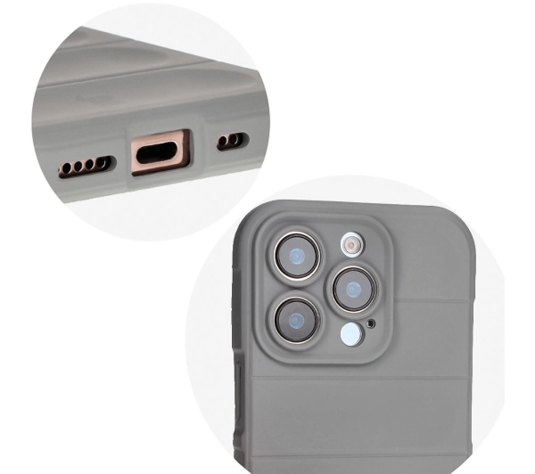 Bizon Tur do iPhone 16 Pro Light Grey