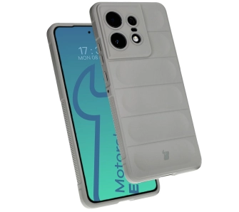 Etui Bizon Tur do Motorola Edge 50 Pro Light Grey
