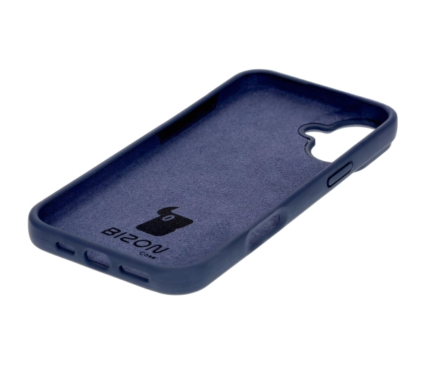 Bizon Silikonowe Soft do iPhone 16 Plus Ciemno-niebieski