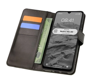 Bizon z klapką Pocket do Xiaomi Redmi 14C 4G Czarny