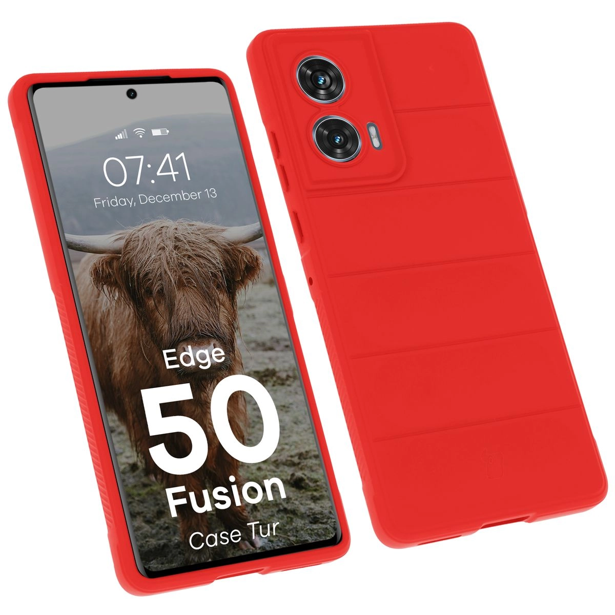 Etui Bizon Tur do Motorola Edge 50 Fusion Red