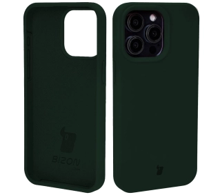 Bizon Silikonowe Soft do iPhone 15 Pro Max Ciemnozielony