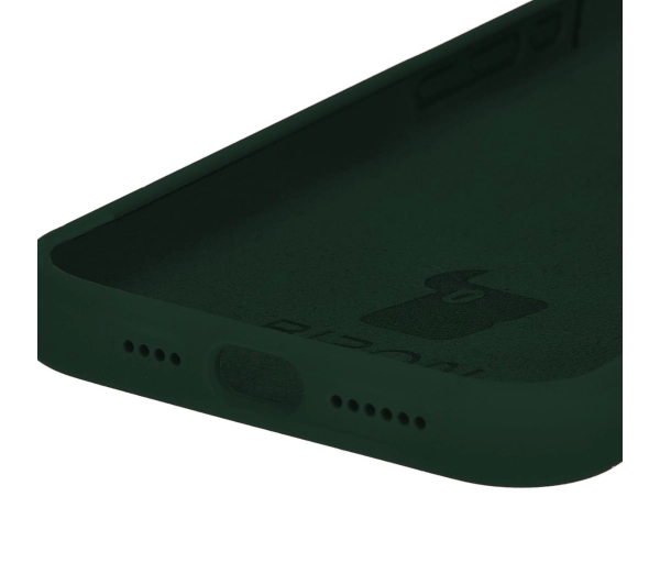 Bizon Silikonowe Soft do iPhone 15 Pro Max Ciemnozielony