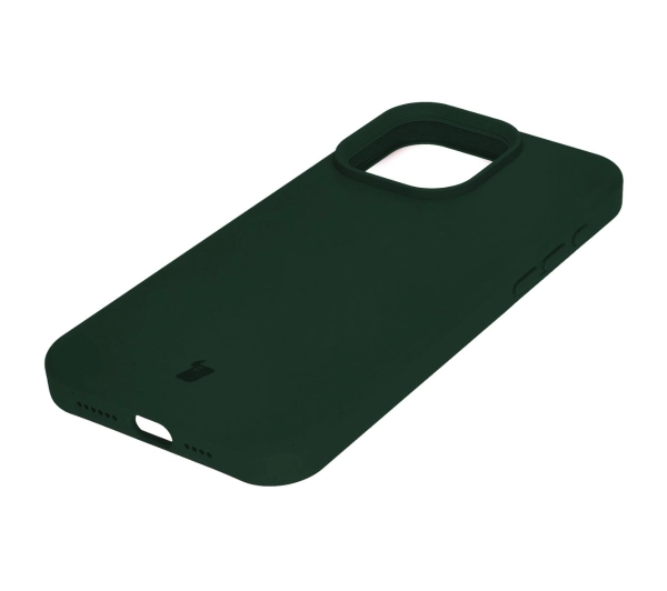 Bizon Silikonowe Soft do iPhone 15 Pro Max Ciemnozielony