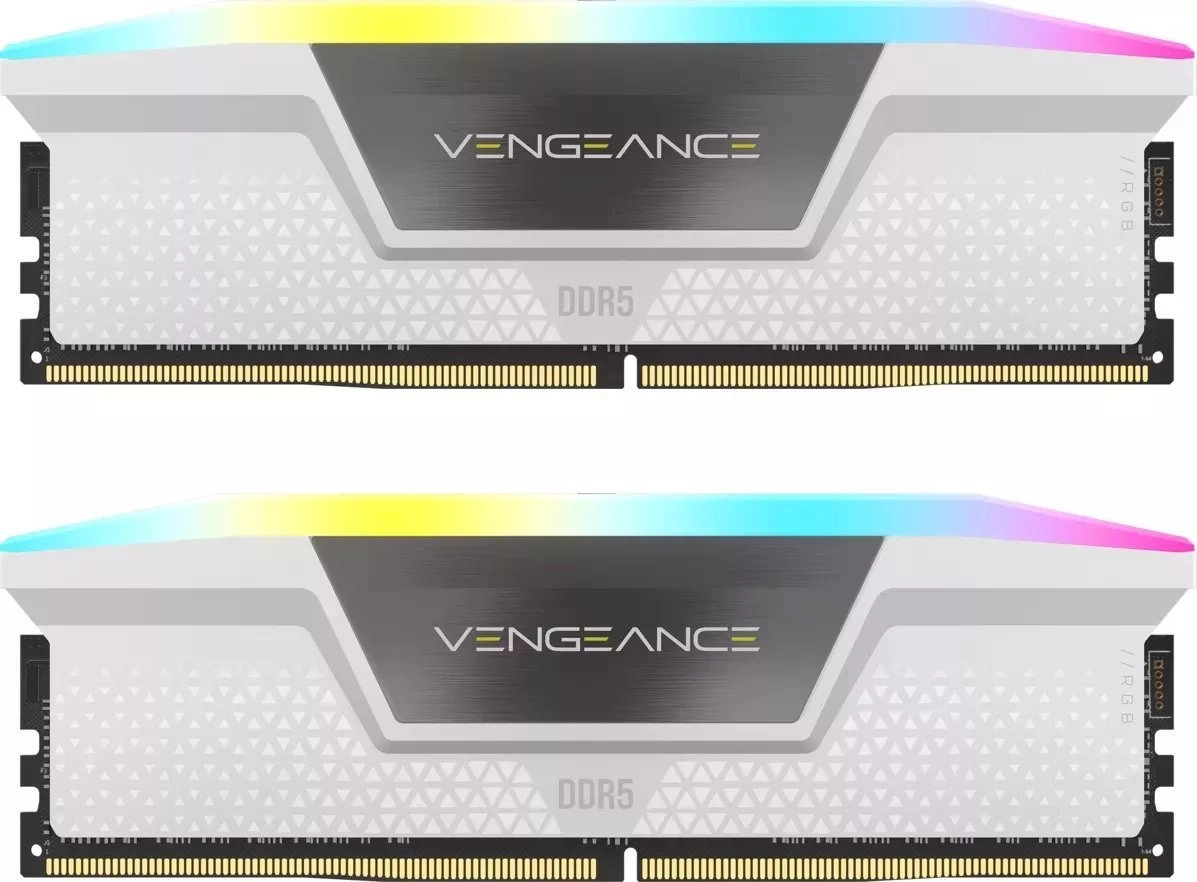 Pamięć RAM Corsair Vengeance RGB DDR5 32GB (2 x 16GB) 6000 CL36 Biały