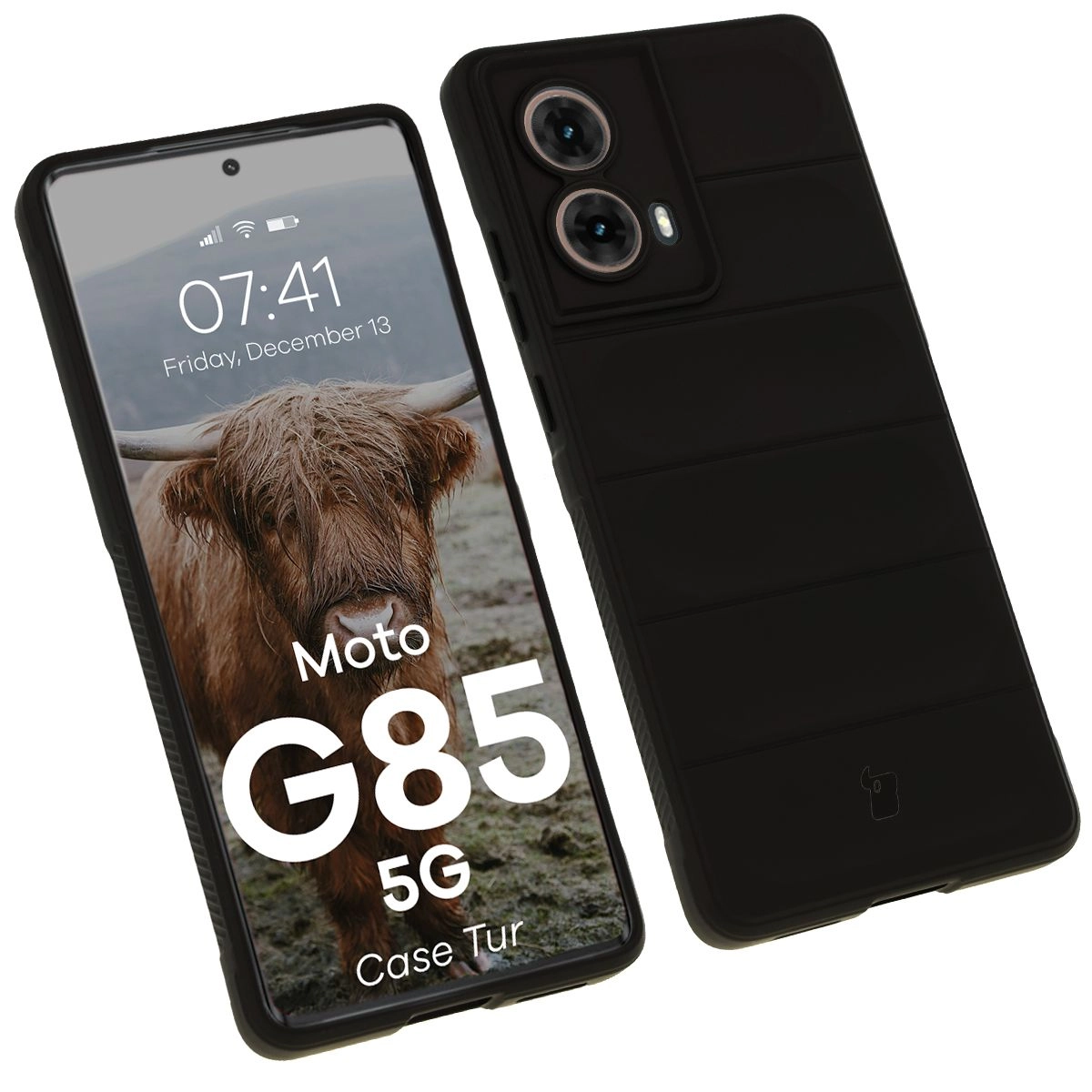 Etui Bizon Tur do Motorola Moto G85 5G Black
