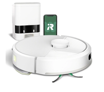 Robot sprzątający iRobot Roomba 105 Combo Funkcja mopowania Stacja oczyszczająca Tworzenie mapy pomieszczenia 59dB Biały