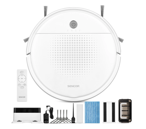 Sencor SRV 1550WH Funkcja mopowania Tworzenie mapy pomieszczenia 60db - Kup na Raty - RRSO 0%