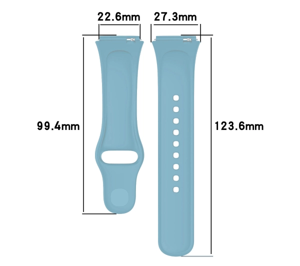 Bizon Strap Watch Dots do Xiaomi Redmi Watch 3 Active Błękitny