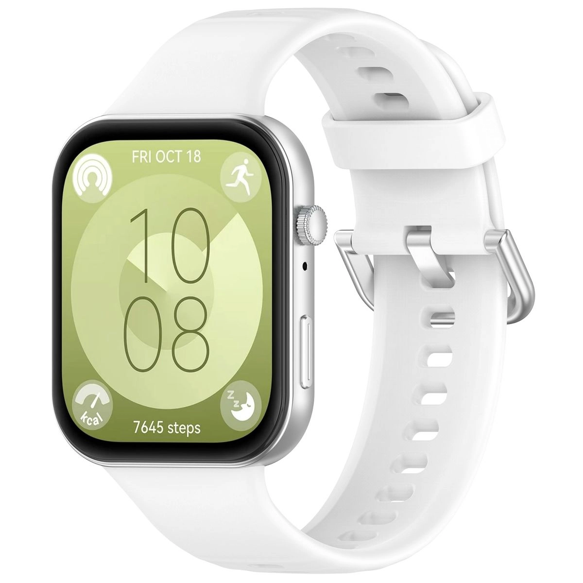 Pasek Bizon Strap Watch Silicone Pro SR do Huawei Watch Fit 3 Biały