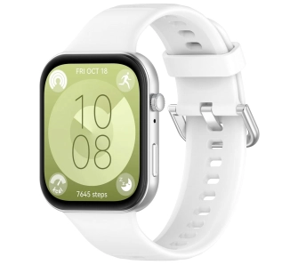 Pasek Bizon Strap Watch Silicone Pro SR do Huawei Watch Fit 3 Biały