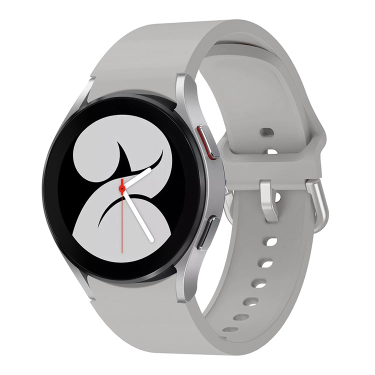 Pasek Bizon Strap Watch Silicone do Galaxy Watch 20mm Jasno-szary