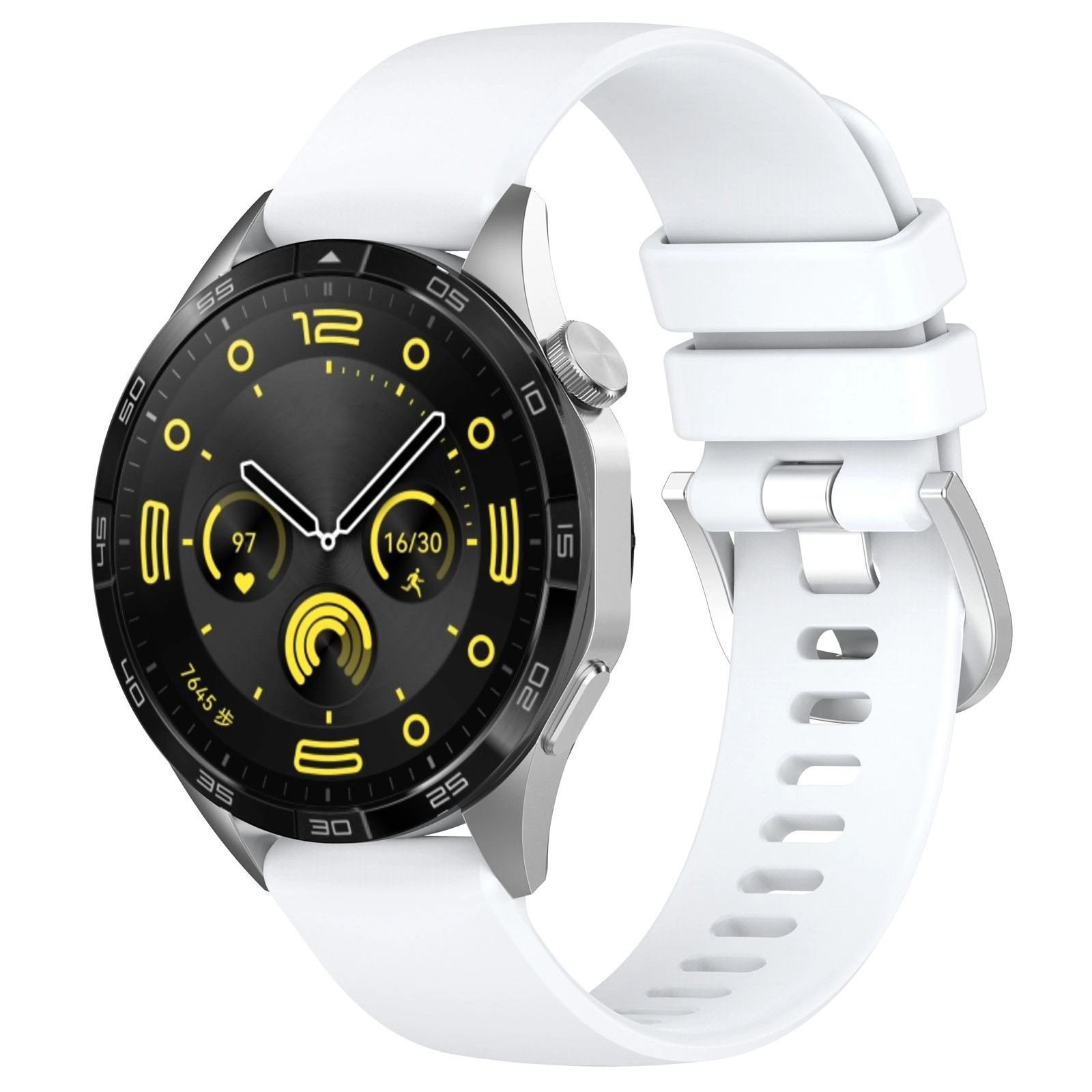 Pasek Bizon Strap Watch Silicone Pro T QuickRelease 18mm Biały